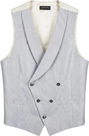 Luigi Bianchi Mantova Ceremony Vest - Heren - Bodywarmers - Blauw - M - Jassen