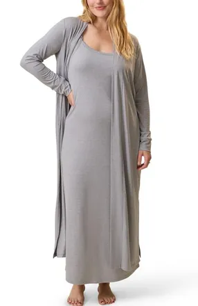 Kindred Bravely The Sunday Lounge Duster in Grey Heather at Nordstrom, Size X-Large