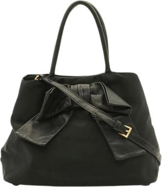 Prada Borsa 2way in Nylon Jacquard con Logo Pre-owned - - Pre-owned - Donna - Nero - ONE SIZE