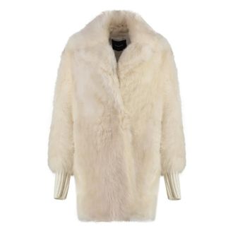 Fabiana Filippi Faux Fur & Shearling Jackets, female, Beige, S, Shearling Overcoat