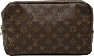 Louis Vuitton 1987 Monogram Trousse Toilette 28 clutch bag - unisex - Fabric - One Size - Brown