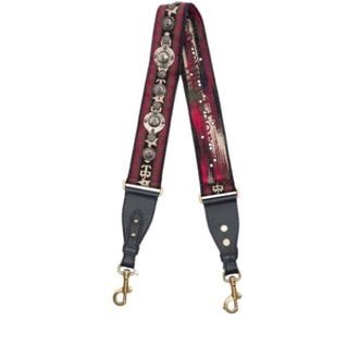 Dior Pre-owned Tracolla con Borchie in Tela - - Pre-owned - Donna - Rosso - ONE SIZE
