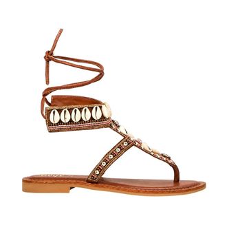 Ovye By Cristina Lucchi Schoenen, Dames, Bruin, 39 EU, Leer, Sandalo Alla Schiava