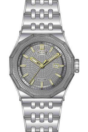 Invicta Reserve 50441 Herenhorloge - Automatisch Uurwerk - Roestvrij Staal met Zilveren Wijzerplaat - 48 mm