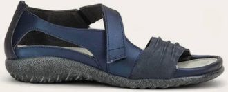 Naot Womens Papaki Sandal In Navy Velvet Nubuck