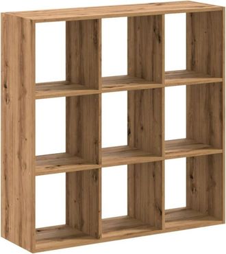 vidaXL Estantería de madera de ingeniería roble artesano 102x32x102 cm vidaXL