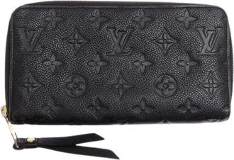 Louis Vuitton Pre-owned Long wallet (bi-fold) - Dames - Vintage Accessoires - Zwart - ONE Size - Leer - Vintage
