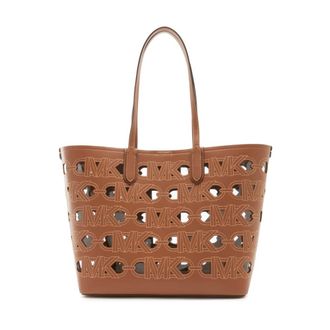 Michael Kors Tassen, Dames, Bruin, ONE Size, Leer, Eliza Faux Leather Shopper