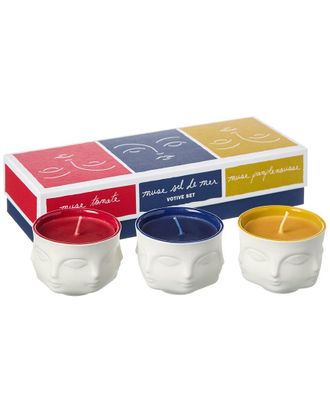 Jonathan Adler Set of 3 Muse Couleur Votive Candles