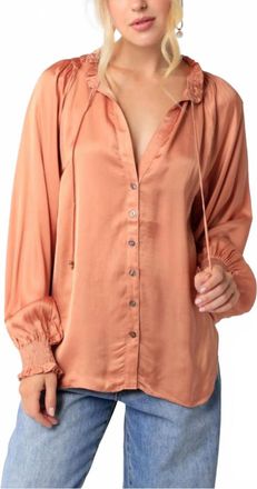 Olivaceous Any Atmosphere Top In Orange