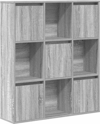 vidaXL Vidaxl - Bookcase Grey Sonoma 89x24x101.5 cm Engineered Wood