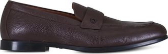 Ferragamo Tiberio loafers - men - Deer Skin/Calf Leather/Rubber - 10.5 - Brown