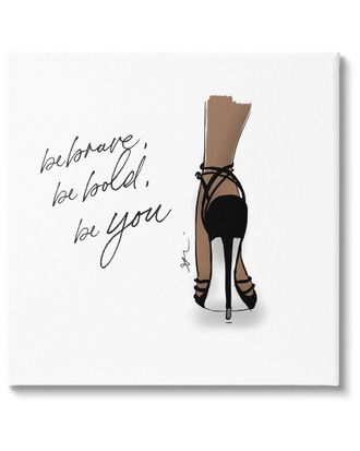 Stupell Industries Be Brave Bold You Fashion Canvas Wall Art By Alison Petrie