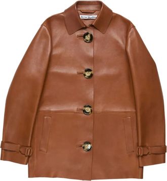 Acne Studios Leren jas - Bruin
