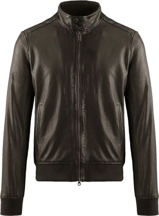 Bomboogie Friz Lams Nappa Jas - Heren - Jassen - Bruin - Maat: 3XL Katoen
