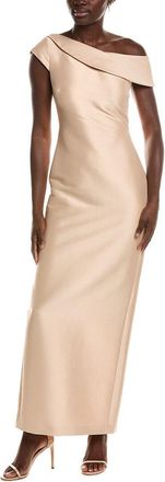 Badgley Mischka One-Shoulder Gown
