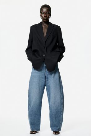 H&M Single-breasted Blazer in Black at Nordstrom, Size Xx-Small