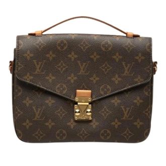 Louis Vuitton Pre-owned Pochette Metis - Dames - Pre-owned - Bruin - Maat: ONE Size Leer