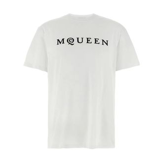 Alexander McQueen Hombre, Camisetas, Blanco, Talla: M