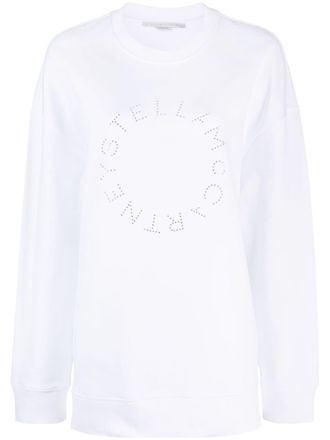 Stella McCartney Stella Mc Cartney Stella Mc Cartney Logo-Sweatshirt mit Strassverzierung