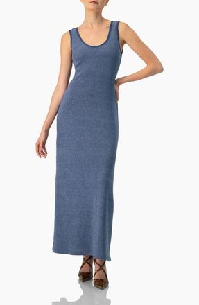 Ivonne Scoop Neck Long Dress in Blue at Nordstrom, Size Medium