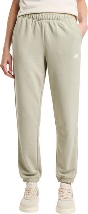 New Balance Sport Essentials French Terry Jogger - Dames - Trainingsbroeken - Groen - S - Katoen - Fitness