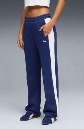 Puma T7 Always On Straight Leg Track Pants in Blue Jewel at Nordstrom, Size X-Large