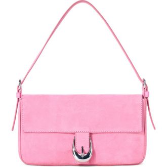 Staud Harlow Suede Shoulder Bag in Orchid at Nordstrom