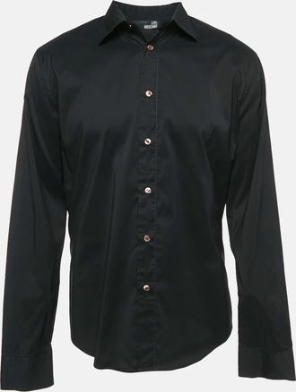 Love Moschino Black Cotton Button Front Shirt