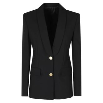 Alberta Ferretti Jassen, Dames, Zwart, XL, Blazers