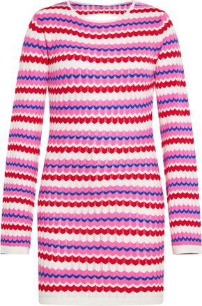Izia Jurk Dames Wol Wit Veelkleurig
