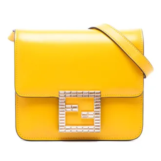 Fendi Pre-owned Fendi Leather Crystal Fab Crossbody Ladies IXAA8QWY0DWCZDF2