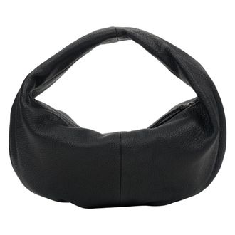 Estro & Luminara Flexible Half-Moon Handbag - female - Estro - Handbags - Black - ONE SIZE - Bags