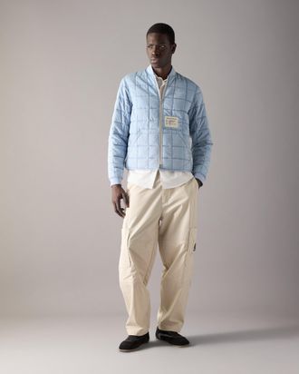 Moose Knuckles Mens Transit Liner Denim Bomber Jacket