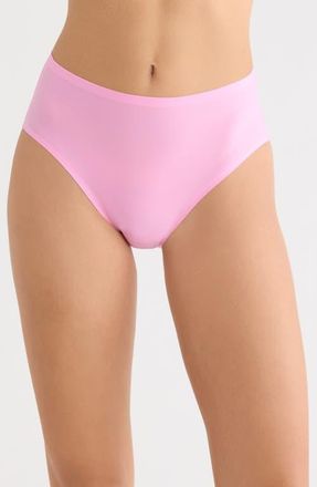 Chantelle Soft Stretch High Cut Briefs in Peony Pink at Nordstrom