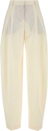 Andamane Ivory gabardine broek - Beige