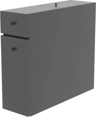 Dmora Bajo El Armario Dmagon, Mueble De Ba&ntilde;o, Contenedor De Lavabo, Mueble Fregadero, 20x60h55 Cm, Antracita - Dmora