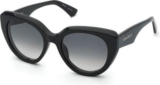 Nina Ricci SNR404 0700 Womens Sunglasses Black Size 53