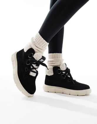 Sorel Explorer Iii Nw - Scarponcini da trekking stringati neri e crema-Nero