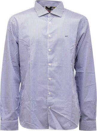 Sun 68 S32107 07 Shirt - Heren - Casual Overhemden - Blauw - XL - Overhemden