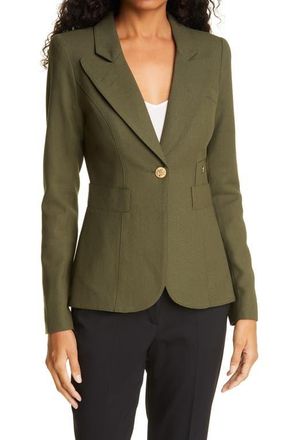 Smythe Classic Duchess Blazer in Army at Nordstrom, Size 14