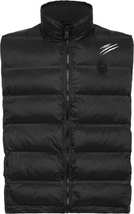 Plein Sport Down Vest Scratch - Heren - Bodywarmers - Zwart - L - Fitness