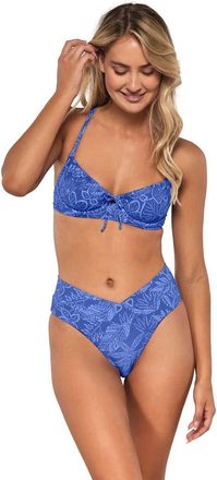 Swim Systems Delfina V Front Bikini Swim Bottoms in Bahama Blues at Nordstrom, Size X-Small