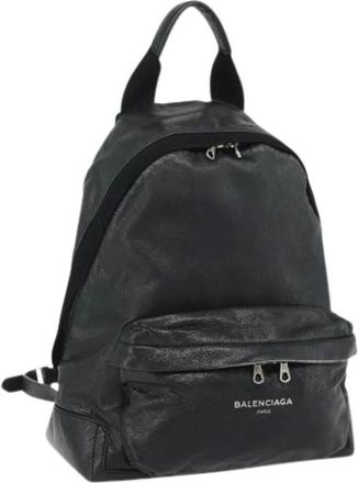 Balenciaga Pre-owned Backpacks, female, Black, Size: ONE SIZE Pre-owned Vintage Backpack