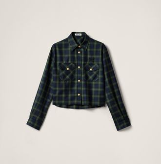 Miu Miu Plaid shirt