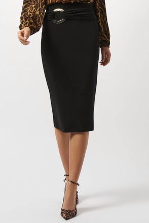 Joseph Ribkoff Elegant High-Waist Pencil Skirt In Black