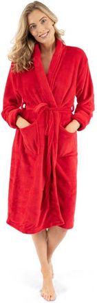 Leveret Womens Fleece Robe in Red at Nordstrom, Size X-Large