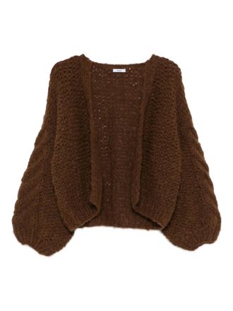 Maiami balloon-sleeve cardigan - Brown