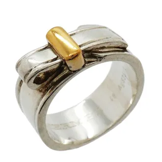 Herm&egrave;s Yellow Gold (18K) Silver 925 Band Ring (Pre-Owned)