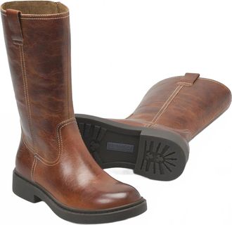 Born Womens Bradey Leather Boot In Tan